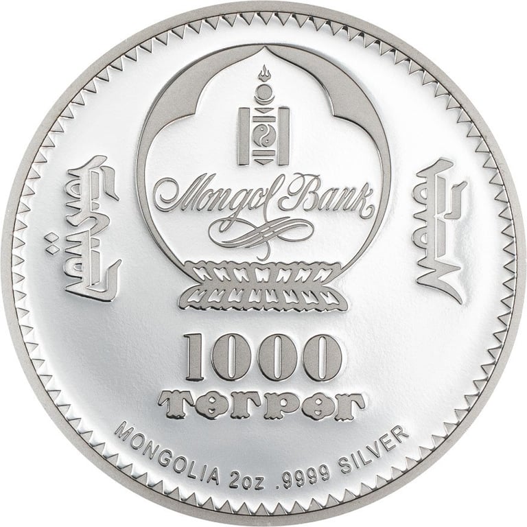 Back of Silver Fabergé - Peter the Great 2 oz Proof - High Relief 2026