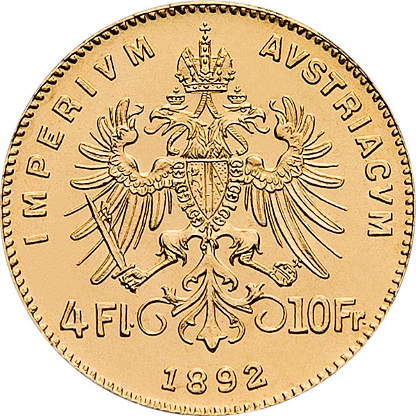 Back of the Gold 4 Gulden