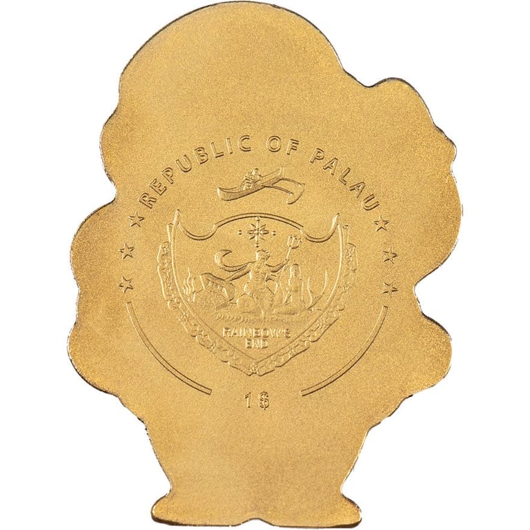 Back of the Gold Santa Claus 0,5 g