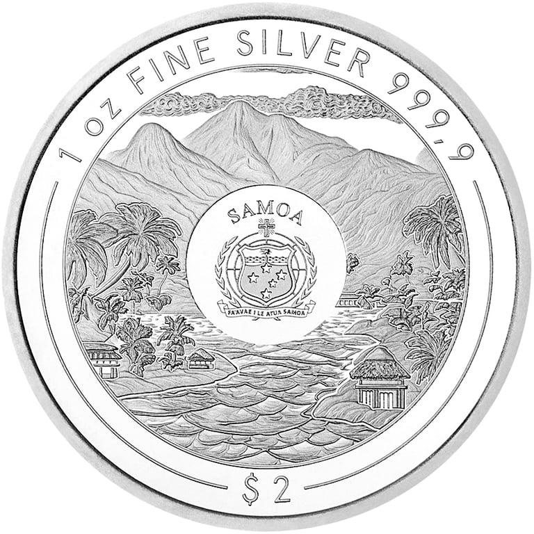 Back of Silver Samoa 1 oz - 2026