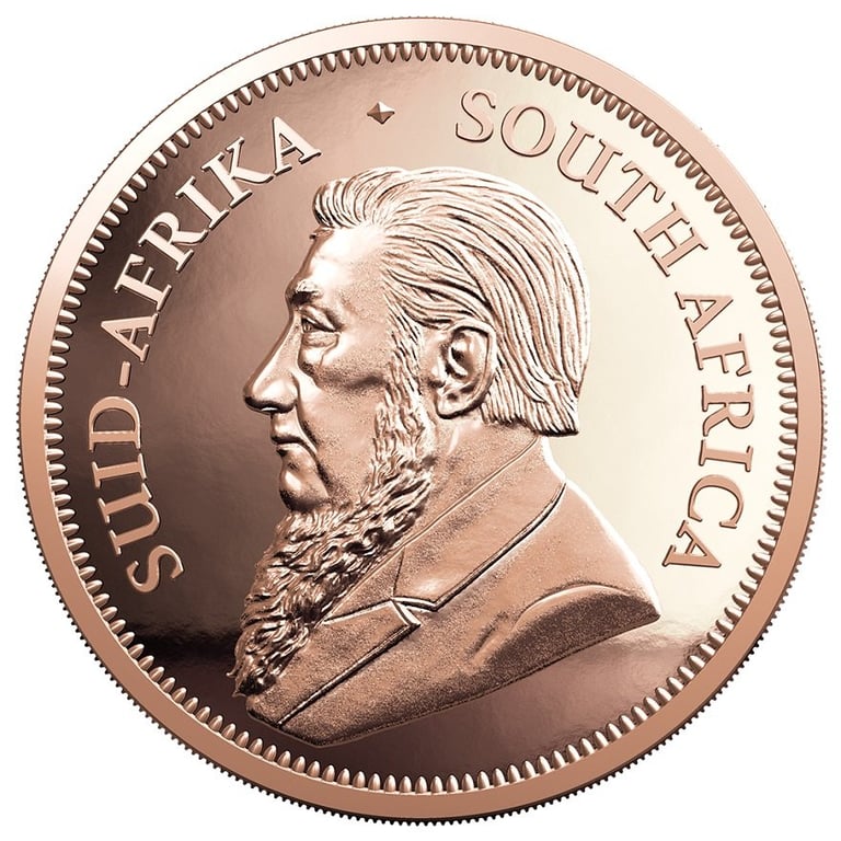 Back of the Gold Krugerrand 1/10 oz PF - 2021