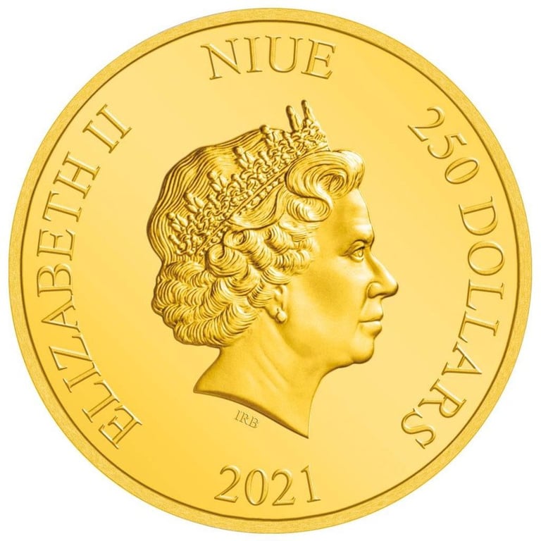 Back of the Gold Superman 1 oz - 2021
