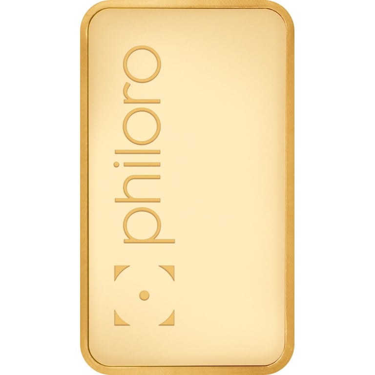 Back of the Gold bar 250 g philoro