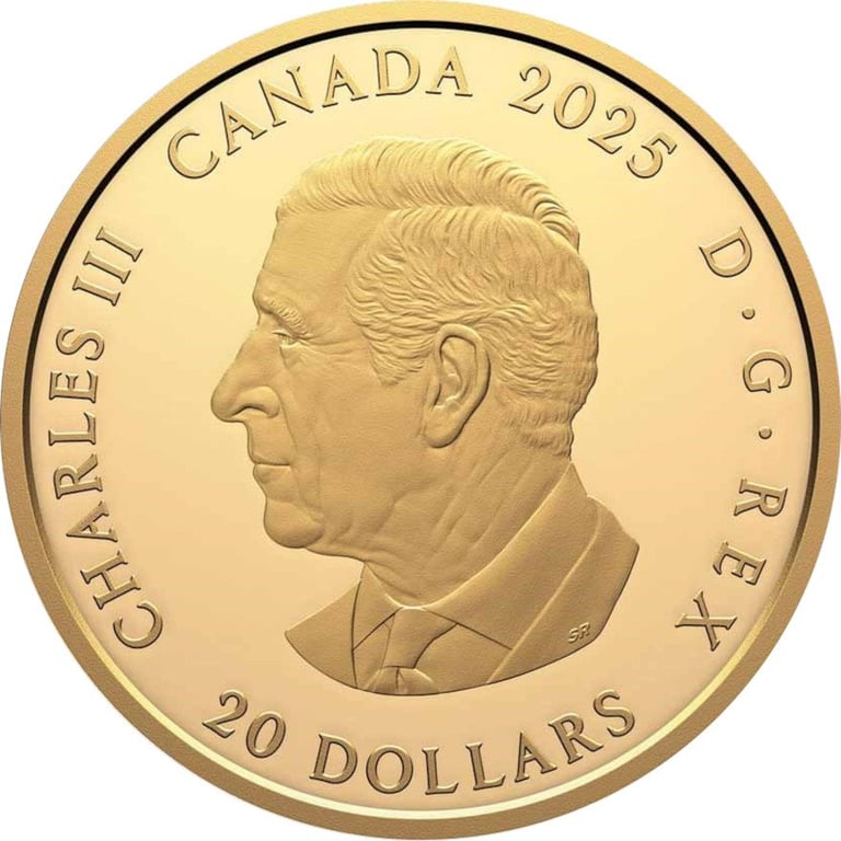 Back of the Silber The Gilded Sundial 1 oz - Royal Canadian Mint