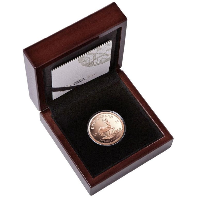 Gold Krugerrand 1 oz PF - 2024 in the original coin case