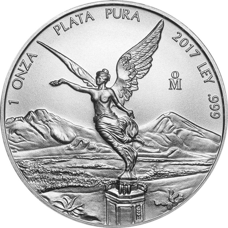 Front of the Silver Mexico Libertad 1 oz 