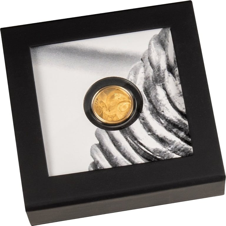 Gold Magnificent Argali 1/10 oz PF - High Relief 2022 in the original coin case