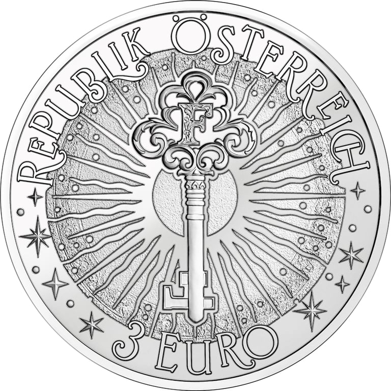 Back of CuNi Fantastische mythical creatures "Der Basilisk" 3 EUR UNC - 2026