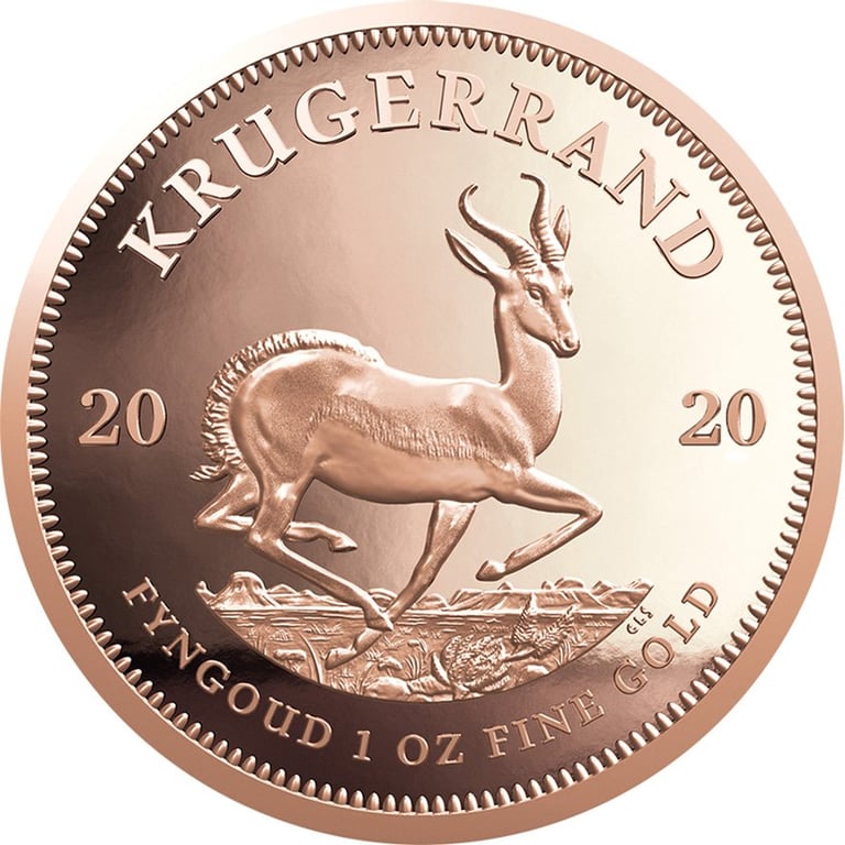 Front of the Gold Krugerrand 1 oz PF - 2020