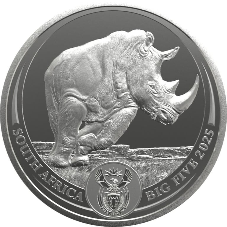 Front of Silver Rhino in Blister - 2025