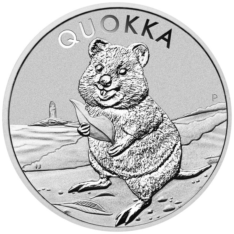 Front of the Silver Quokka 1 oz - 2020