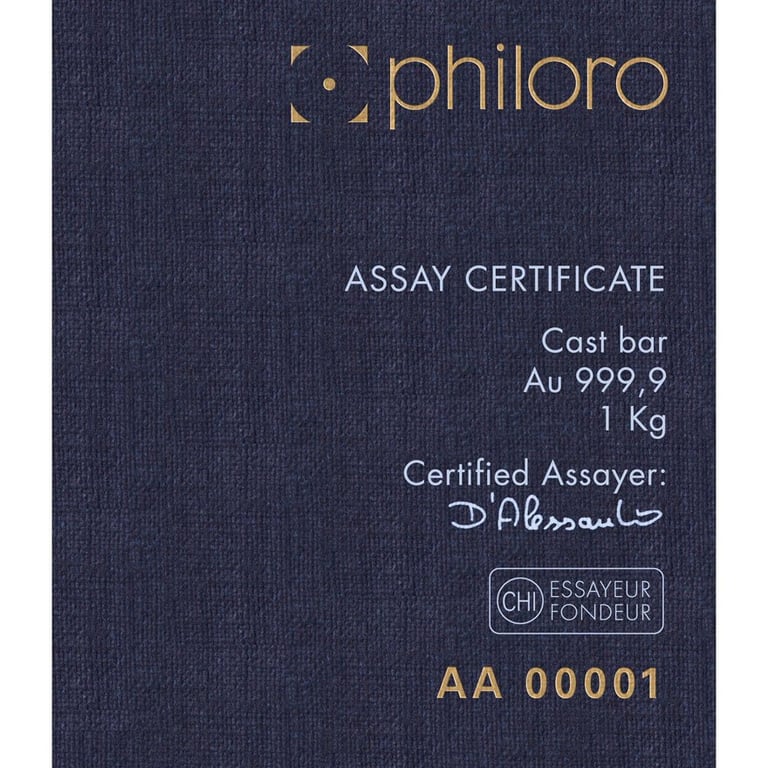 Certificate of authenticity