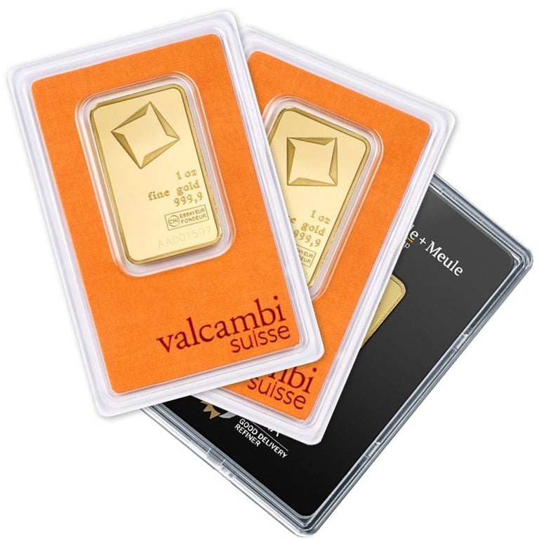 Front of the Gold bar 1 oz divers