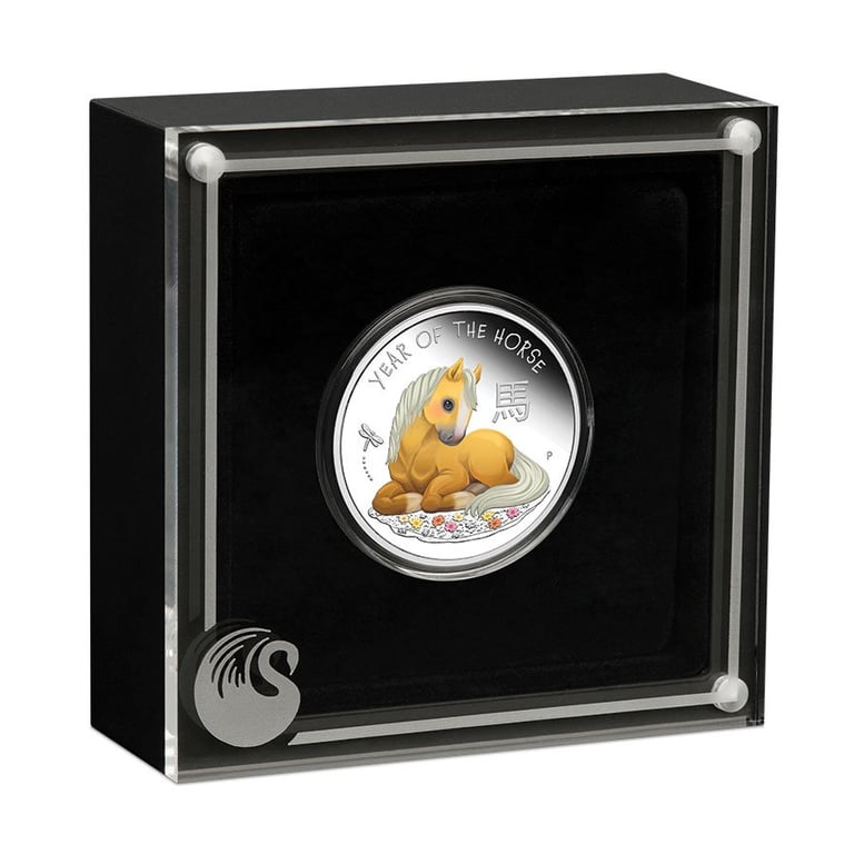 Silver Lunar III Baby Horse 1/2 oz Proof – 2026 in original coin case