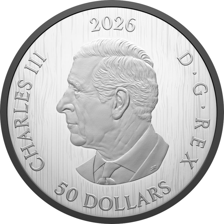 Back of Silver Triple Maple Leaf 5 oz PF - 2026