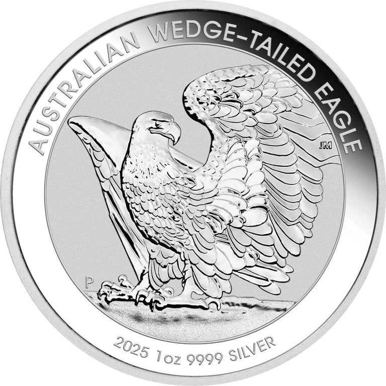 Front of the Silver Wedge Tailed Eagle 1 oz - 2025