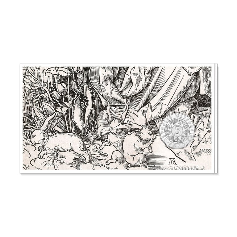 Booklet of Silver Easter coin “Dürer’s Trio of Rabbits” 5 EUR HGH AUT – 2026