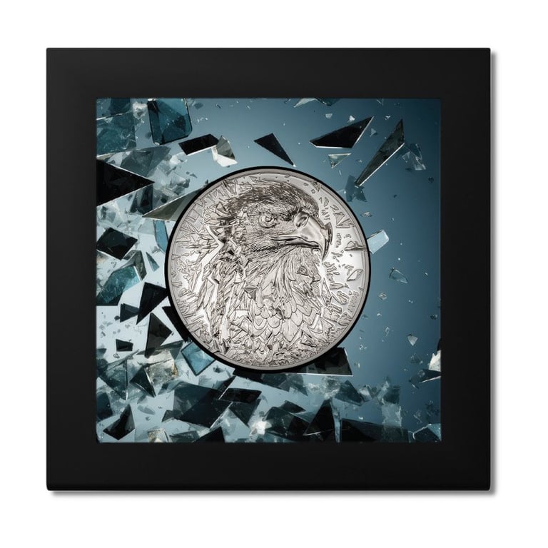 Silver Bald Eagle 3 oz PF - Ultra High Relief 2024 in the original coin case