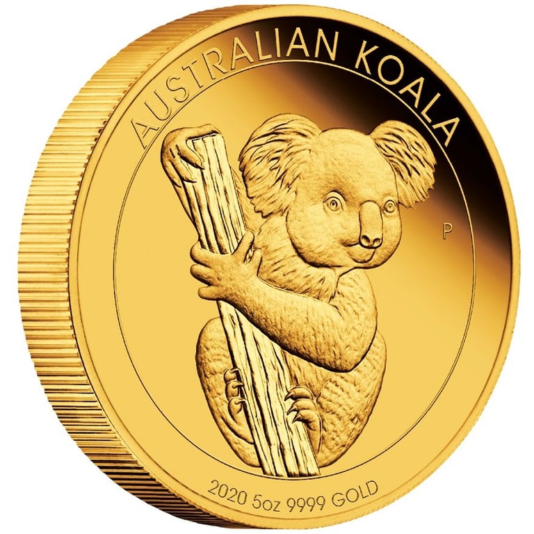 Side view of the Gold Koala 5 oz PF - 2020