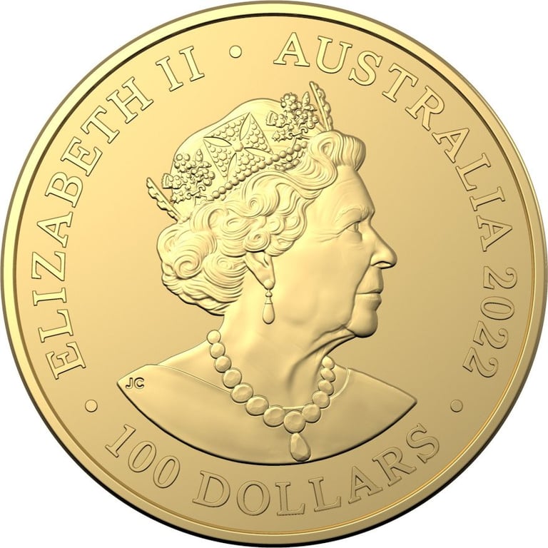 Back of the Gold Australia´s Most Dangerous 1 oz - Desert Scorpion 2022 