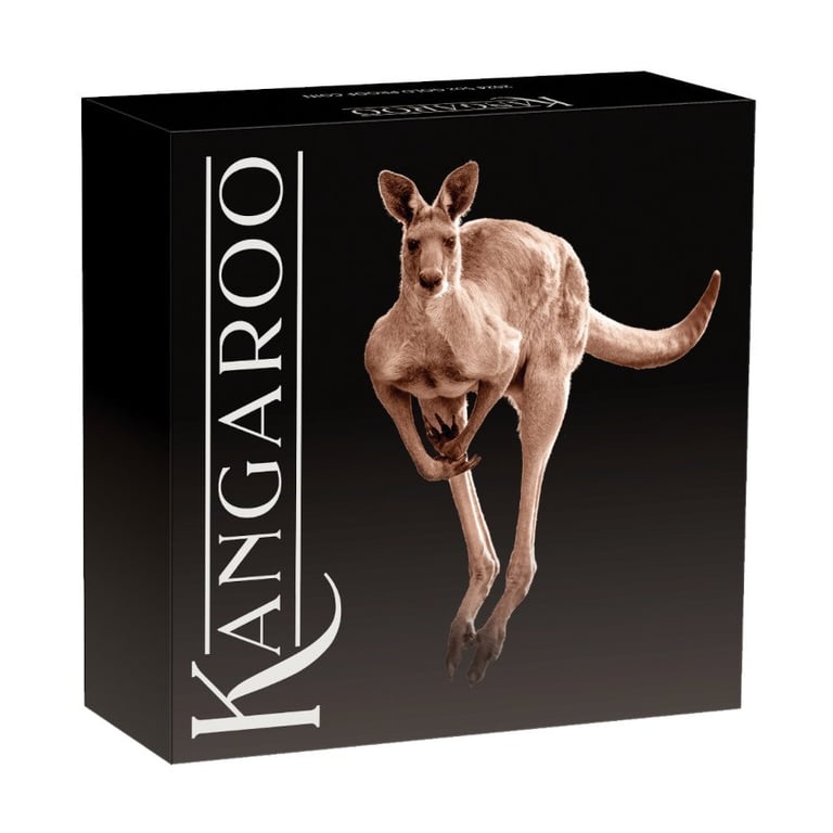 Original coin case of the Gold Kangaroo 5 oz PF - 2024