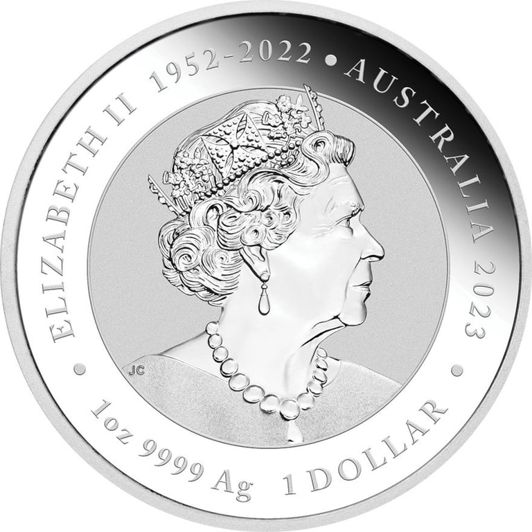 Back of the Silver Quokka 1 oz - 2023