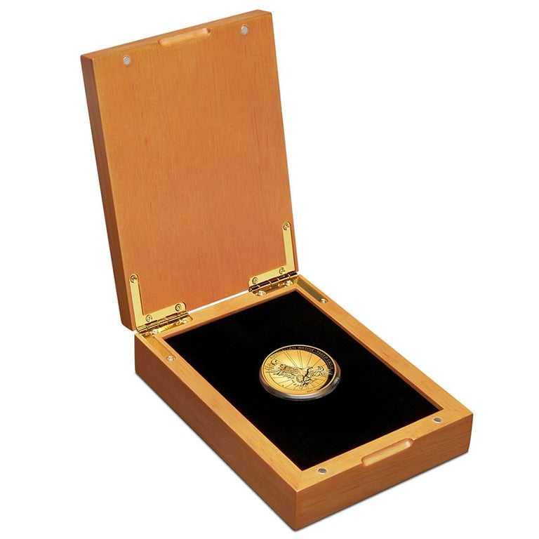 Gold Wedge Tailed Eagle 2019 - 1 oz PF High Relief in the original coin case