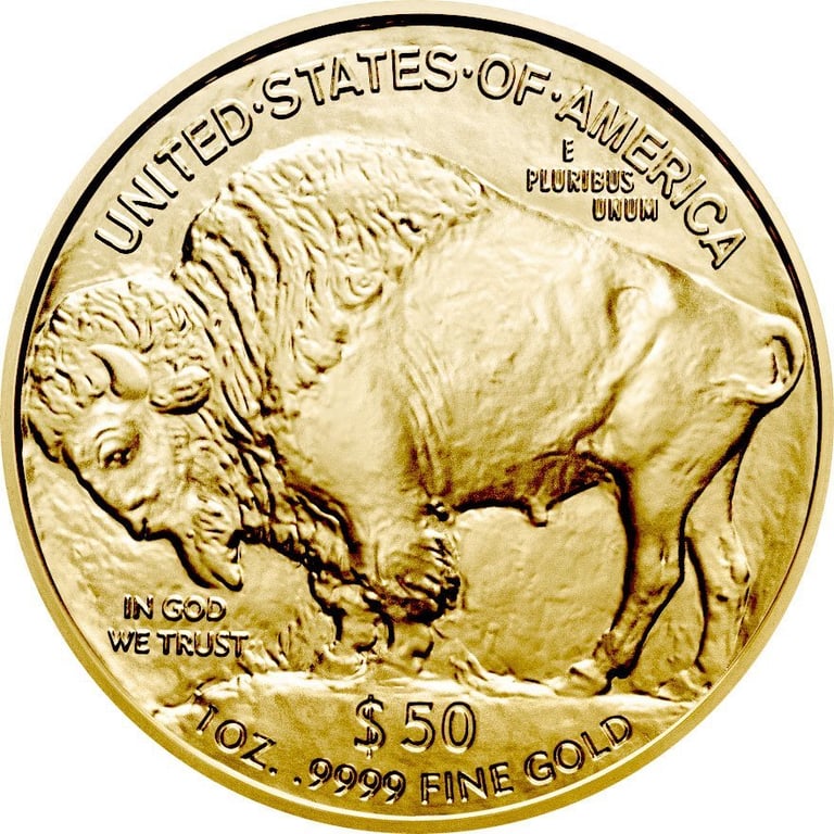 Front of the Gold American Buffalo 1 oz - 2025