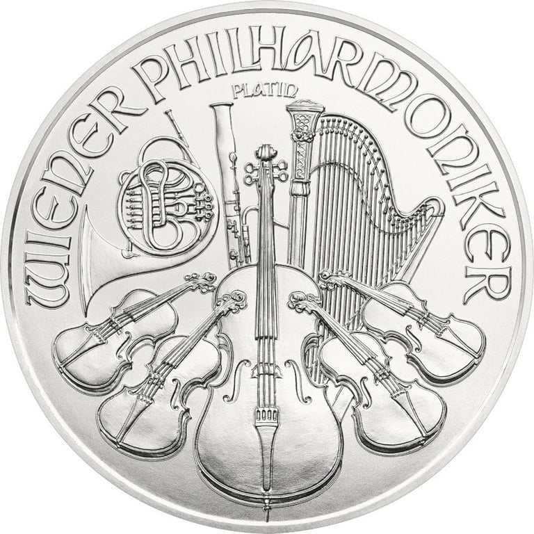 Front of the Platinum Philharmonic 1 oz