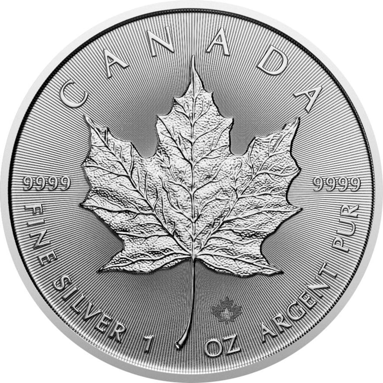 Front of the Silver Maple Leaf 1 oz - 2025