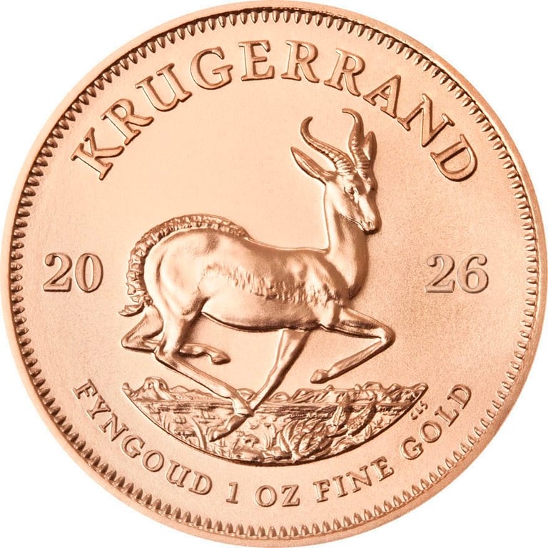 Back of Gold Krugerrand 1 oz 2026