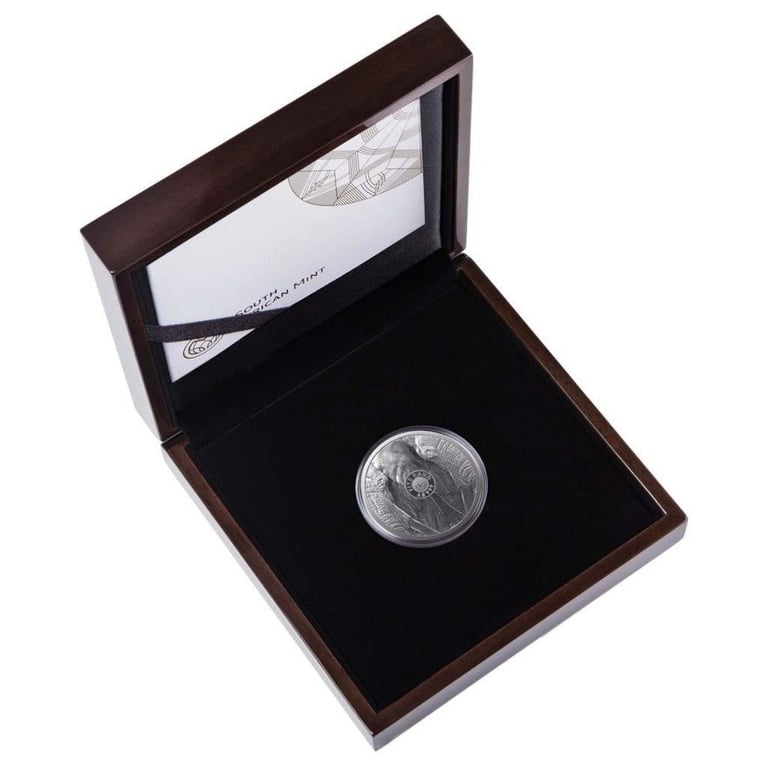 Silver Elephant 5 oz - Big Five Series II - 2021 in the original coin case