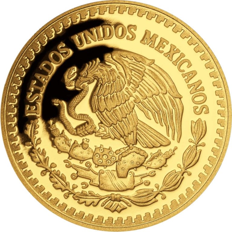 Back of the Gold Mexico Libertad - PF 2023