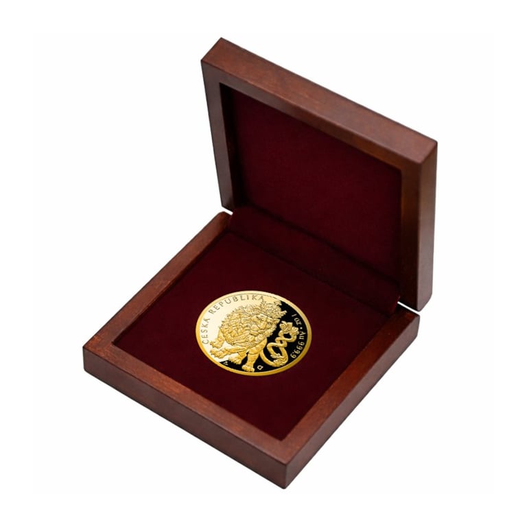 Gold Czech lion 1 oz - Proof - 2026 in the original coin case