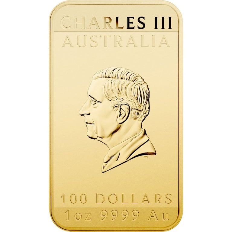 Back of the Gold Dragon Rectangle 1 oz - 2024