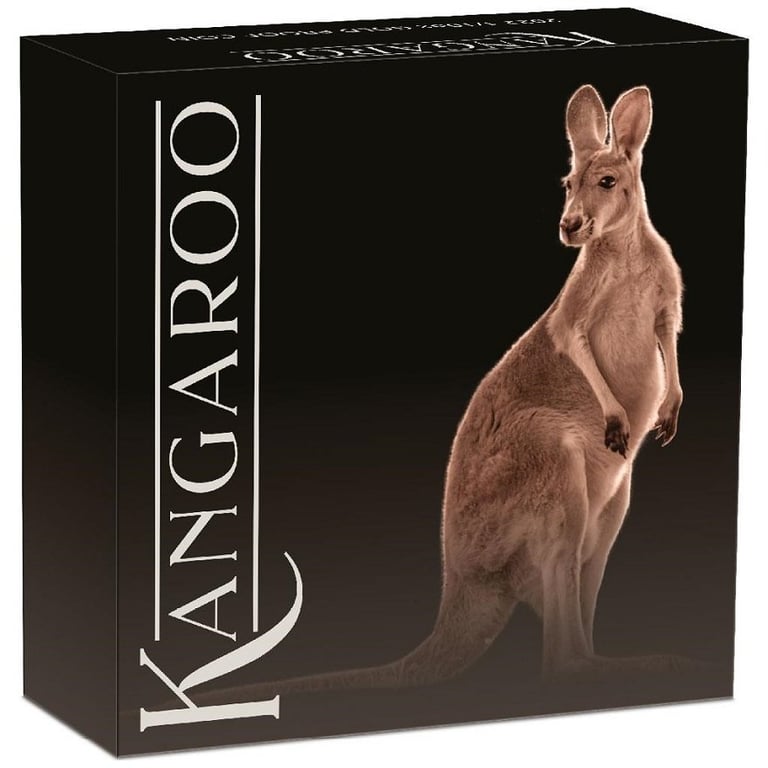 Original coin case of the Gold Kangaroo 1/10 oz PF - 2022
