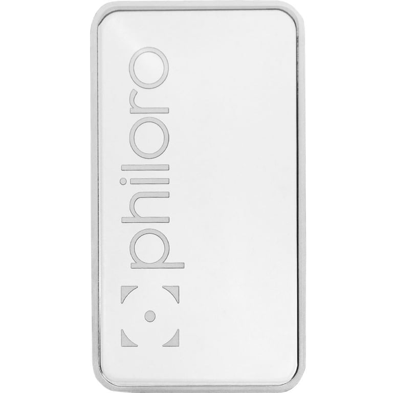 Back of the Palladium bar 100 g - philoro