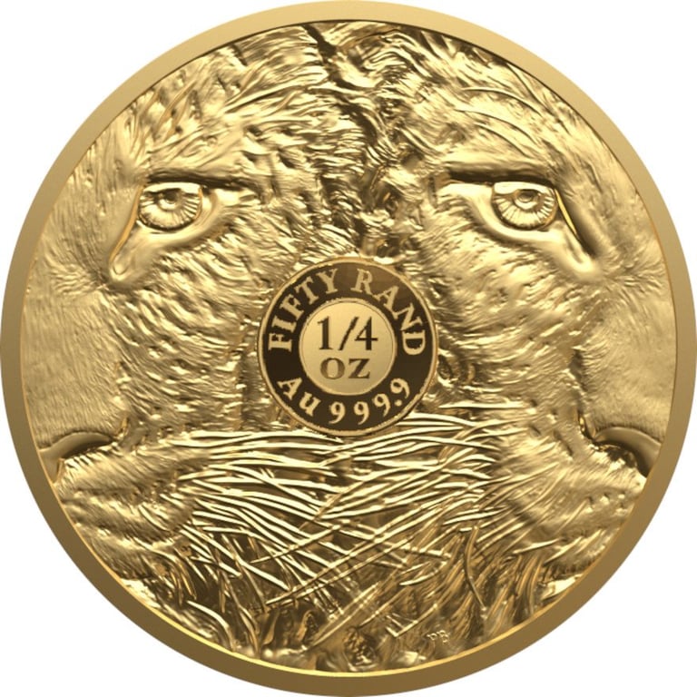 Back of the Gold Leopard 1/4 oz PF - Big Five Series II - 2023