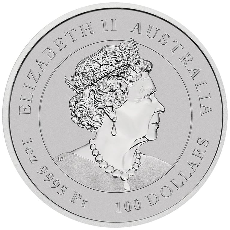 Back of the Platinum Coin Year of the Mouse 1/1 - 2020