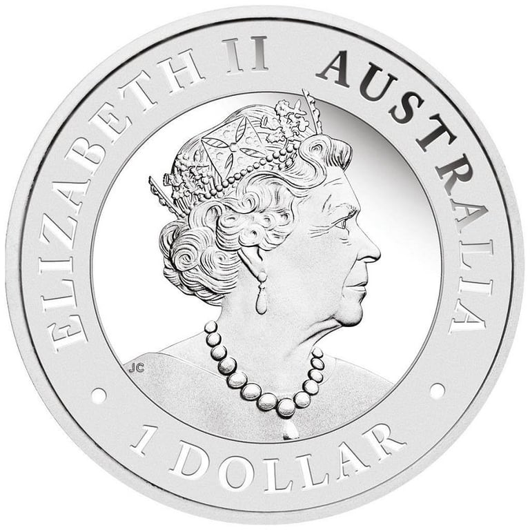 Back of the Silver Wedge Tailed Eagle 1 oz PF - High Relief 2022