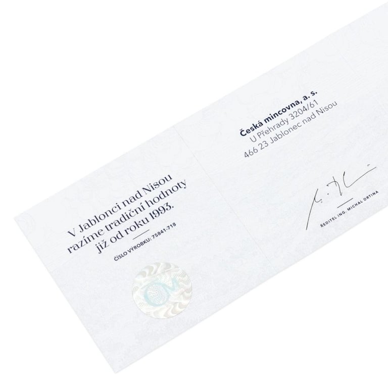 Certificate of authenticity