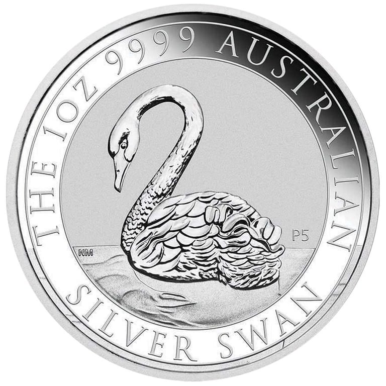 Front of the Silver Swan 1 oz - 2021