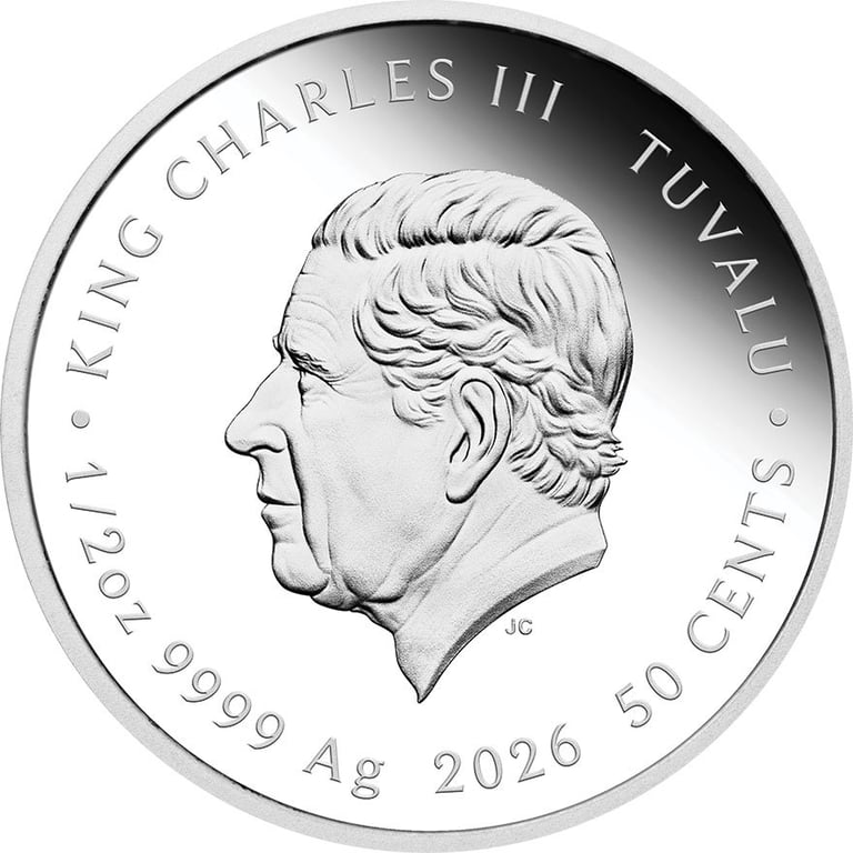 Back of Silver Lunar III Baby Horse 1/2 oz Proof – 2026