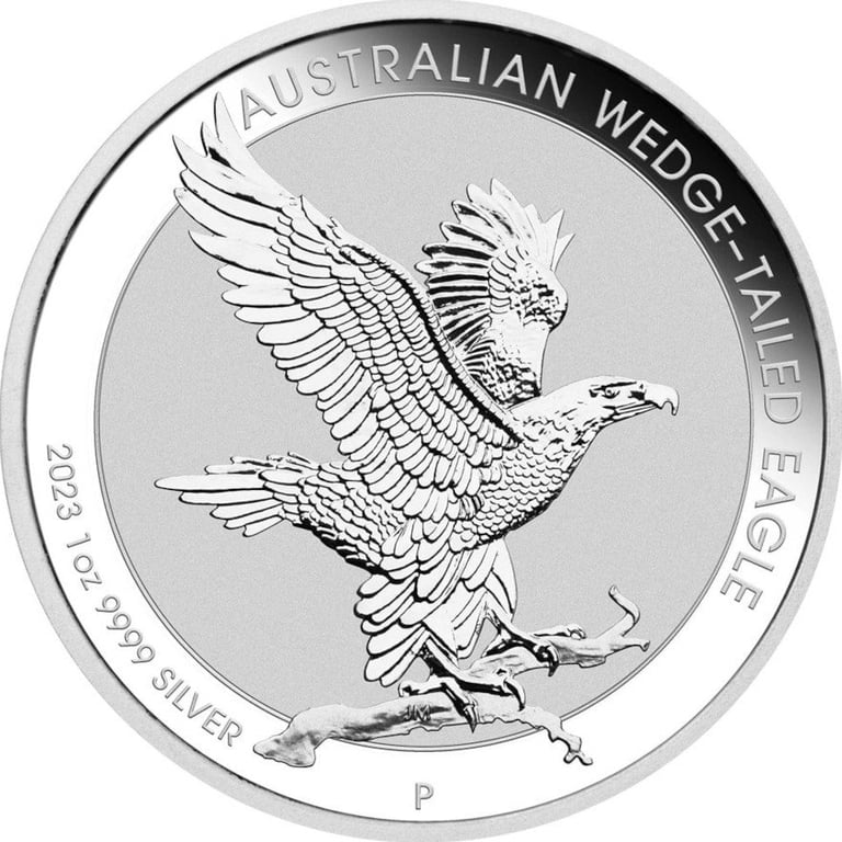 Front of the Silver Wedge Tailed Eagle 1 oz - 2023