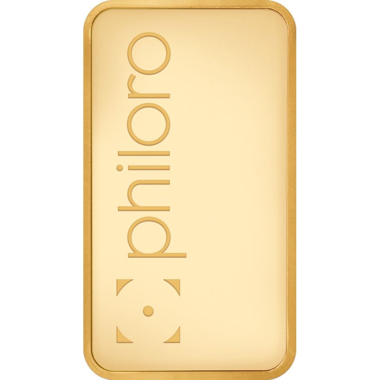 Back of the Gold bar 0.5 g philoro loose