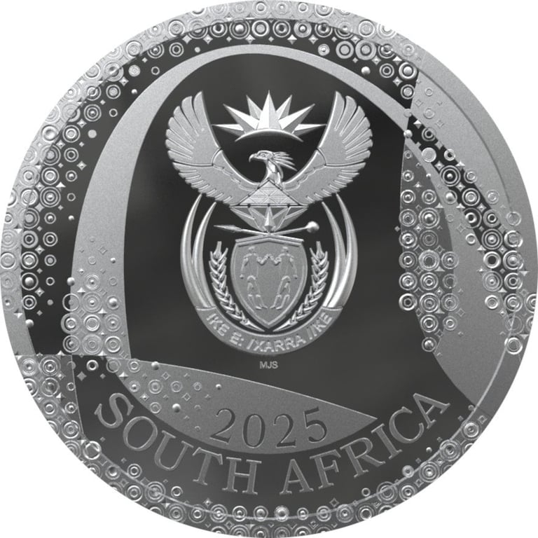 Back of the Silver Bateleur Eagle 1 oz PF - 2025