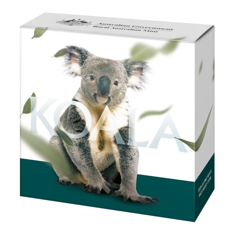 Original coin case of the Silver Koala 1 oz PF - High Relief - RAM 2024