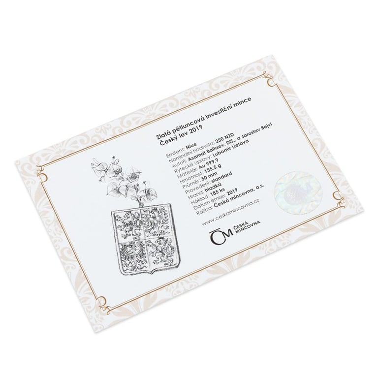 Certificate of authenticity