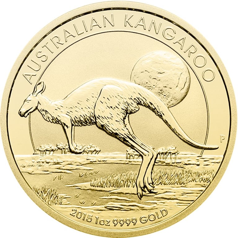 Front of the Gold Kangaroo 1 oz