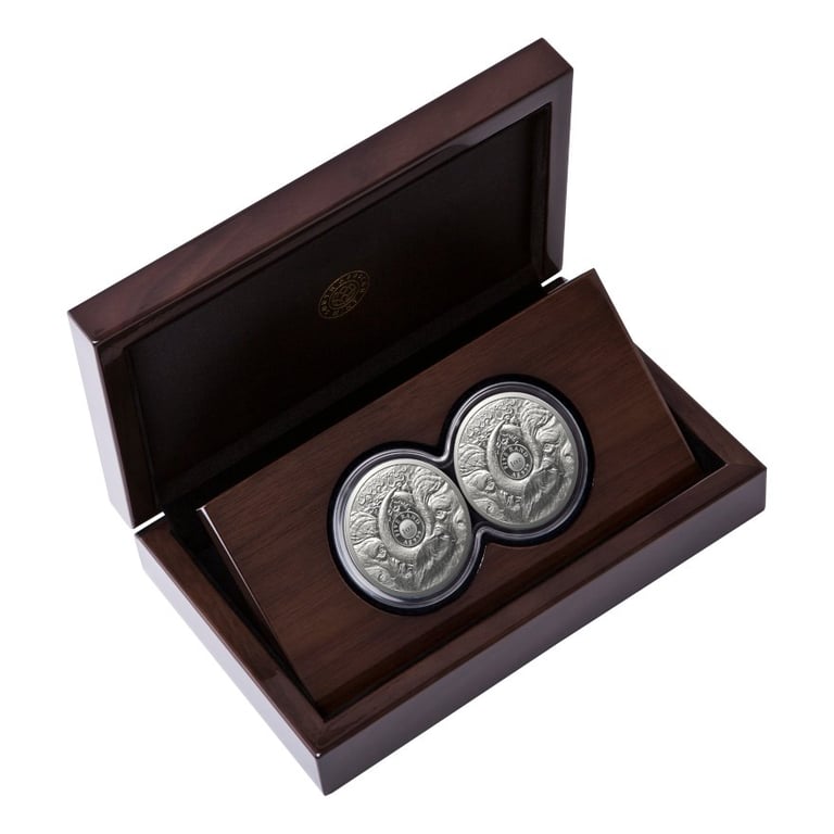 Silver Buffalo Big Five Series II - 2 x 1 oz PF Set Double Capsule